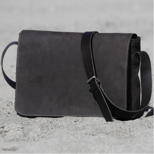 BESACE CUIR BRUN | MUSETTE